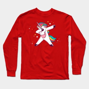 Dabbing Unicorn Long Sleeve T-Shirt